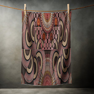 Serviette De Plage Perse sunniest encadré demi-cercle ethnique mandal