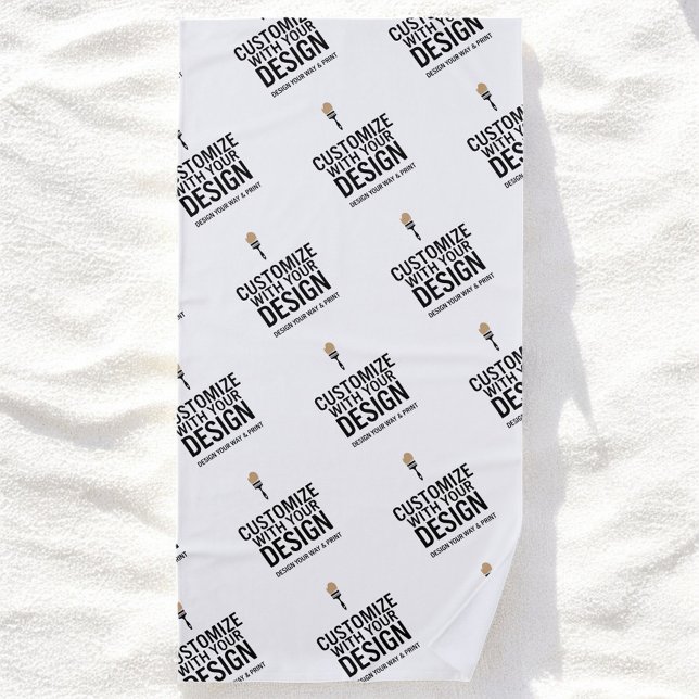 Serviette De Plage Personalized Company Branded Custom Minimalist  (Créateur téléchargé)