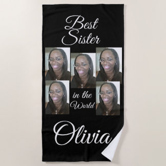 SERVIETTE DE PLAGE PERSONALIZED PHOTO BEACH TOWEL