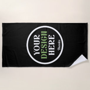 Serviette De Plage personnalisé, unique, élégant & minimaliste hershe