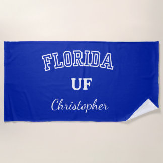 SERVIETTE DE PLAGE PERSONNALISÉE DE L'UNIVERSITÉ D