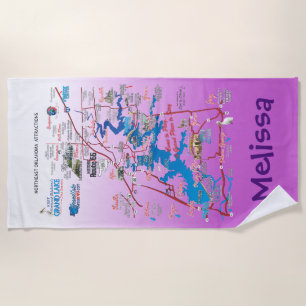 serviette de plage personnalisée pour attractions 