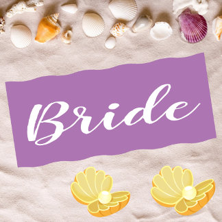 Serviette de plage personnalisée pour la mariée d'