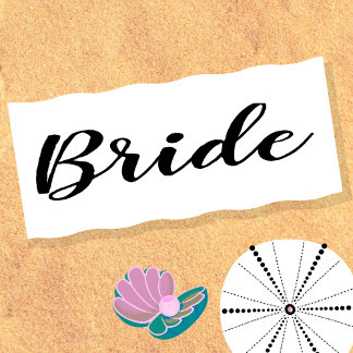 Serviette de plage personnalisée pour la mariée d'