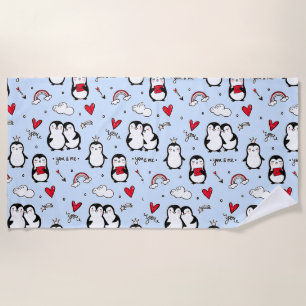 Serviette De Plage Petits pingouins