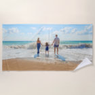 Serviette de plage photo personnalisée avec vos ph