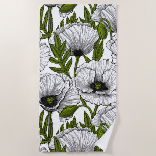 Serviette De Plage Photos blanches sur blanc