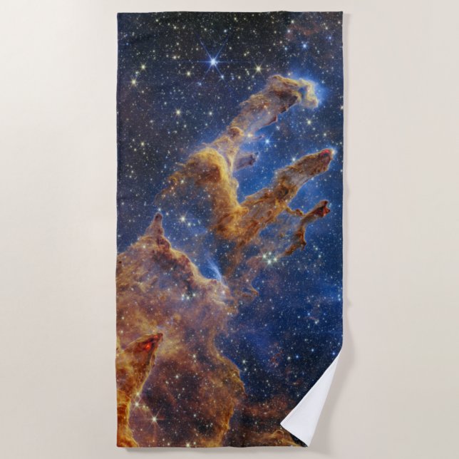 Serviette De Plage Piliers de création Aigle Nebula Webb Telescope (Devant)