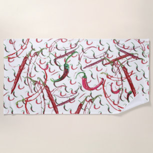 Serviette De Plage Piments chauds