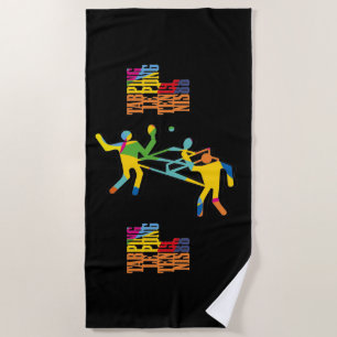 Serviette De Plage Ping Pong Tenis de Mesa 1988