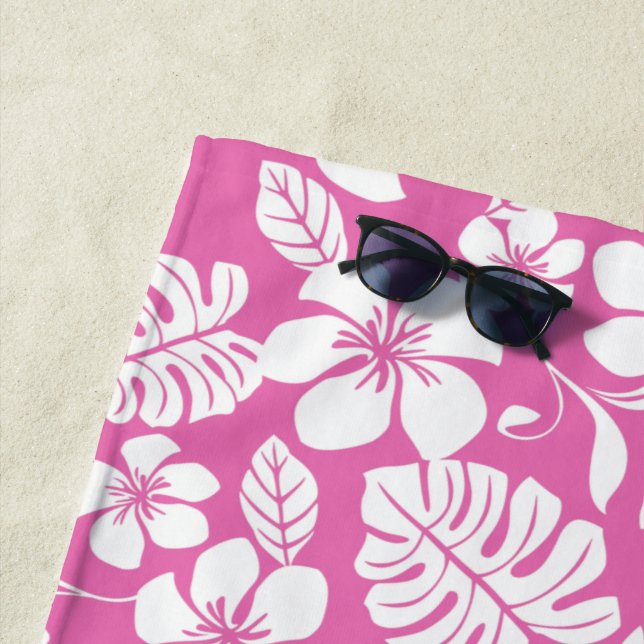 SERVIETTE DE PLAGE PINK BIKINI (FLAMANT ROSE ROSE) (En situation)
