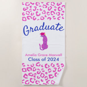 Serviette De Plage Pink Leopard Beach Towel