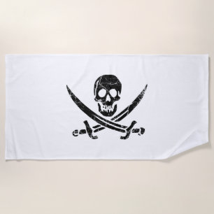 Serviette De Plage Pirate cross