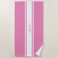 Piscine Monographique Moderne Rose White Racing