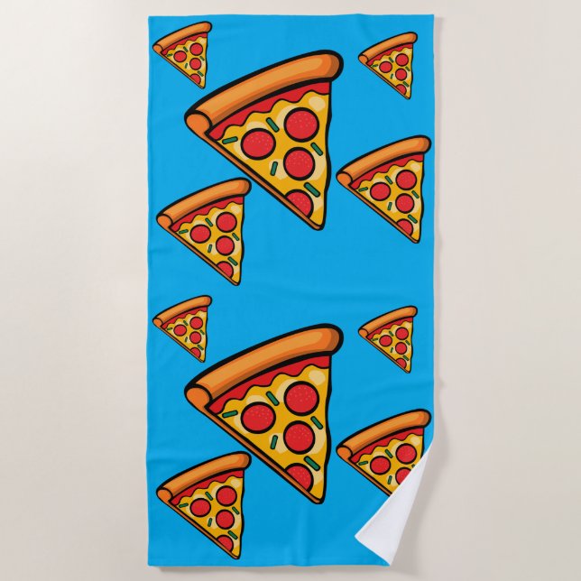 Serviette De Plage Pizza Friday Design - Beach Towel (Devant)