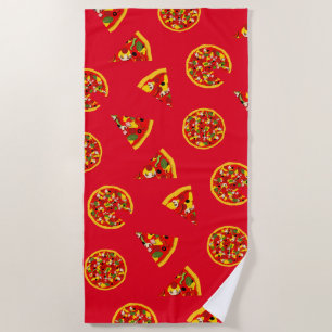 Serviette De Plage Pizza Lover Fun Motif alimentaire