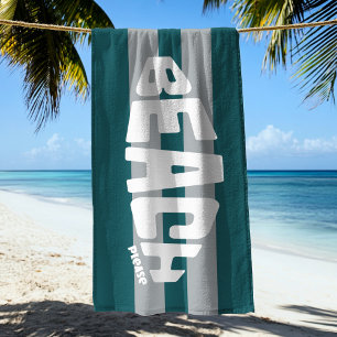 Serviette De Plage Plage S'Il Vous Plaît Philly Football Green Beach 