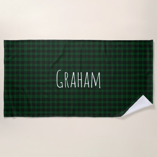 Serviette de plage plaid Graham Tartan (Devant)