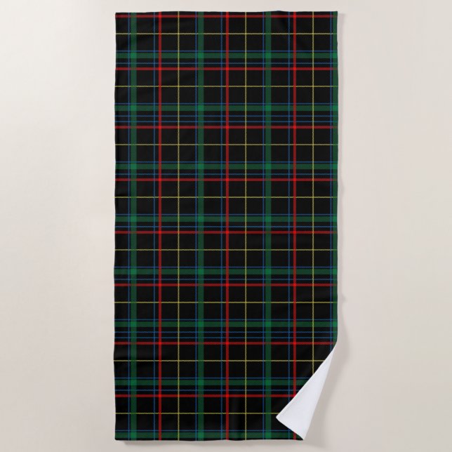 serviette de plage plaid tartan (Devant)