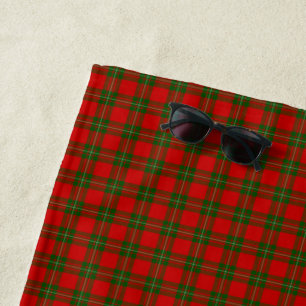 Serviette De Plage Plaque vert rouge de tartan MacGregor