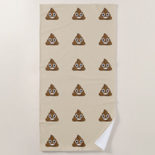 Serviette De Plage Poop Emoji