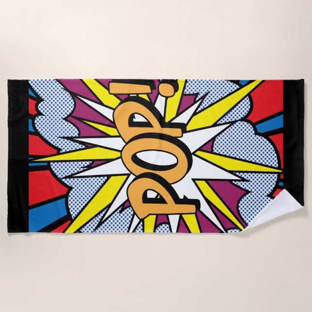 Serviette de plage Pop Art (Devant)