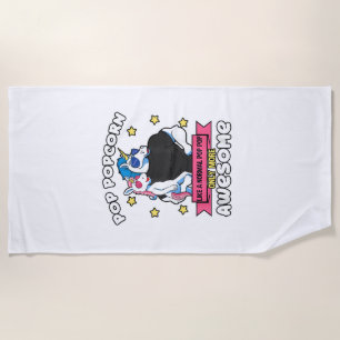 Serviette De Plage Pop Popcorn 1 Enfant Fête des Pères Pop Pop Licorn