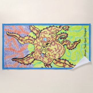 Serviette De Plage Poulpe bimaculé des Caraïbes
