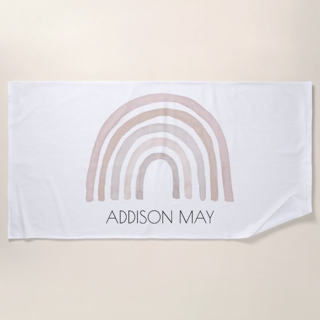 Serviette de plage pour enfants Rainbow (Devant)