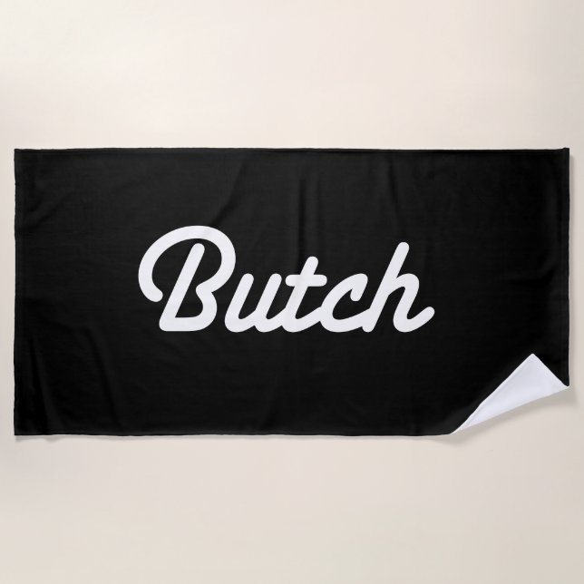 Serviette de plage pour lune de miel Butch (Devant)