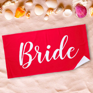 Serviette de plage pour mariée de Bachelorette per