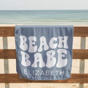 Serviette De Plage Poussière de Babe de Plage Bleu Froid Enterrement 