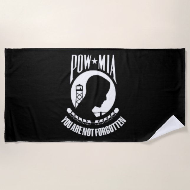 SERVIETTE DE PLAGE POW/MIA (Devant)