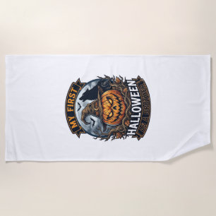 Serviette De Plage Premier Halloween en tant que frère Pumpkin Wolf M