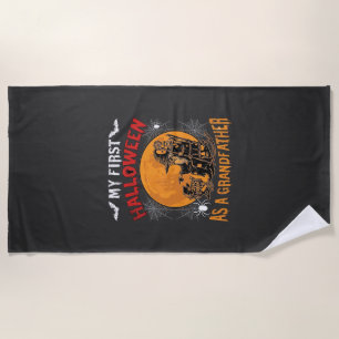 Serviette De Plage Premier Halloween en tant que grand-père sorcier c
