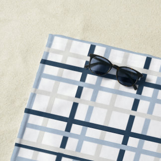 Serviette De Plage Prépa Carreaux Côtiers