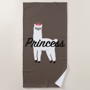 Serviette De Plage Princess Lama Design - T-shirt Girls Jersey