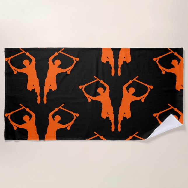 Serviette De Plage Pro Scooter Free Rider Traces (Devant)