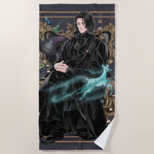Serviette De Plage Professeur Anime Severus Snape assis