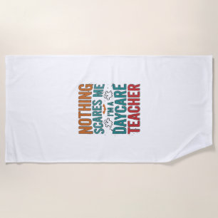 Serviette De Plage Professeur de garderie Halloween Fantôme Vintage C