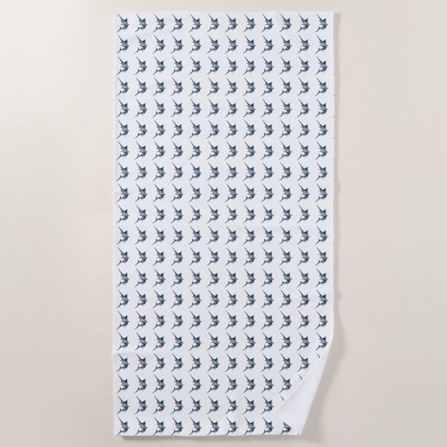 Serviette de plage profil Marlin (Devant)