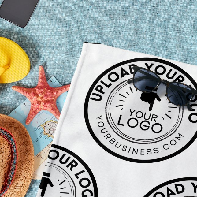 Serviette De Plage Promotion marquée du logo de l'entreprise (Créateur téléchargé)