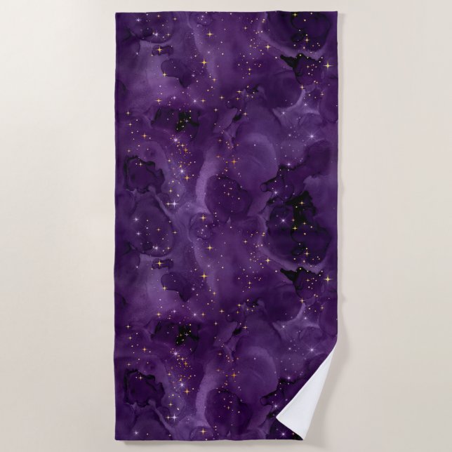 Serviette De Plage Purple Galaxy Series Design 8 (Devant)