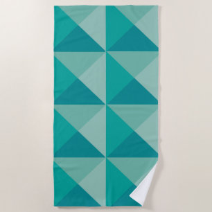 Serviette De Plage Pyramides Turquoise
