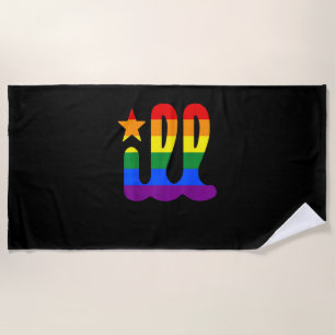Serviette De Plage Rainbow Pride Amour ill Philadelphia Philly Gay Pr