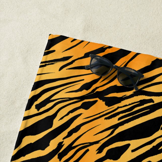 Serviette De Plage Rayure de tigre (En situation)