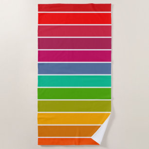 Serviette De Plage Rayures Pop Art