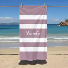 Serviette De Plage Rayures violettes modernes