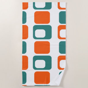Serviette De Plage Rectangles chaudes