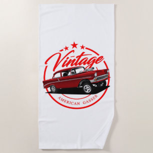 Serviette De Plage Red Gasser d'Amérique vintage